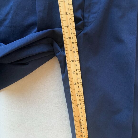 Vintage Aero Mode ALTERED Minimalist Elevated Dress Pants Navy Blue Pleated - Picture 11 of 16